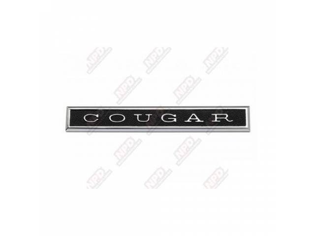 Instrument Panel Emblem, “Cougar”