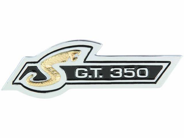 Instrument Panel Emblem, G.T. 350