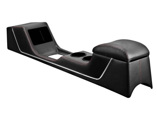 CONSOLE, SPORT R, BLACK GLOSSY VINYL WITH BLACK