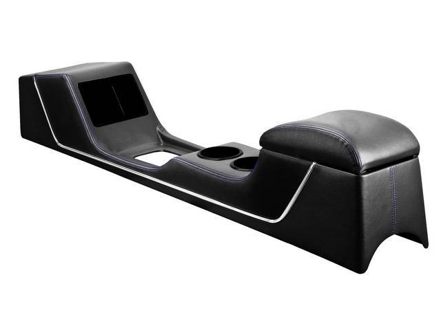 CONSOLE, SPORT R, BLACK GLOSSY VINYL WITH BLACK