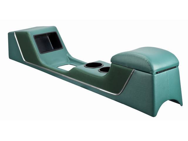 CONSOLE, SPORT DELUXE, LIGHT AQUA VINYL WITH DARK AQUA