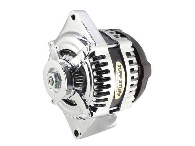 Tuff Stuff Max Amp One Wire Alternator, 1 sheave pulley.  Chrome