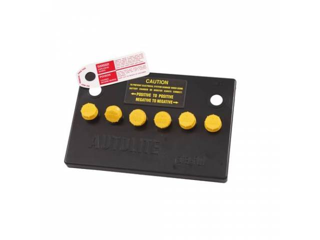 COVER, AUTOLITE STA-FUL BATTERY, YELLOW