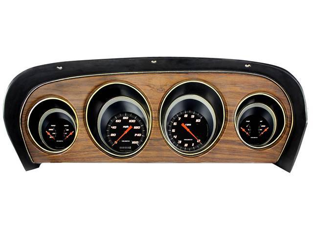 Instrument Cluster Assembly, Custom by Classic Instruments, Velocity Black Gauges