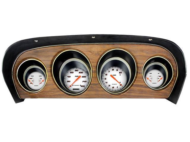 Instrument Cluster Assembly, Custom by Classic Instruments, Velocity White Gauges