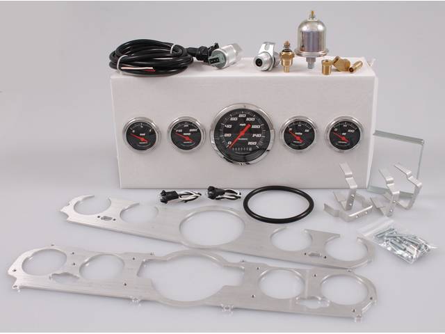 Instrument Cluster Assembly, Custom 5 Gauge by Classic Instruments, Velocity Black Gauges