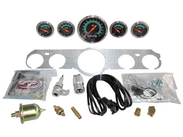 Instrument Cluster Assembly, Custom 5 Gauge by Classic Instruments, G Stock Gauges