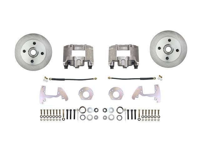 DISC BRAKE CONVERSION KIT, Front, 4 lug