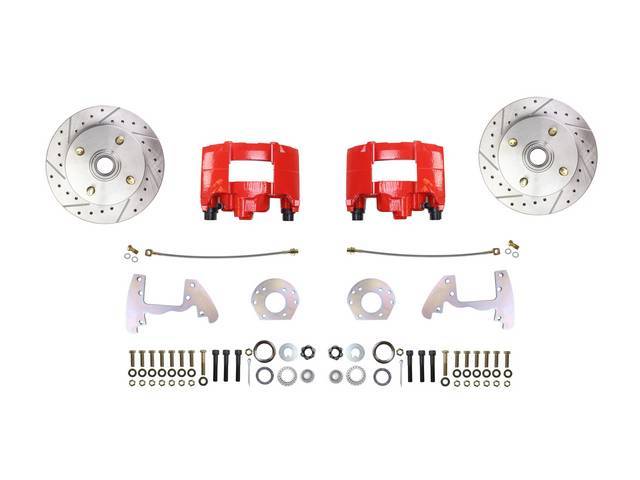 DISC BRAKE CONVERSION KIT, Front, 4 lug