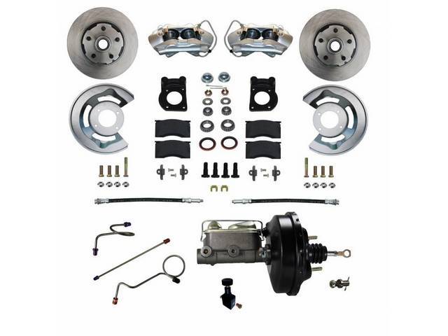 Front Disc Brake and Power Booster Conversion Kit 