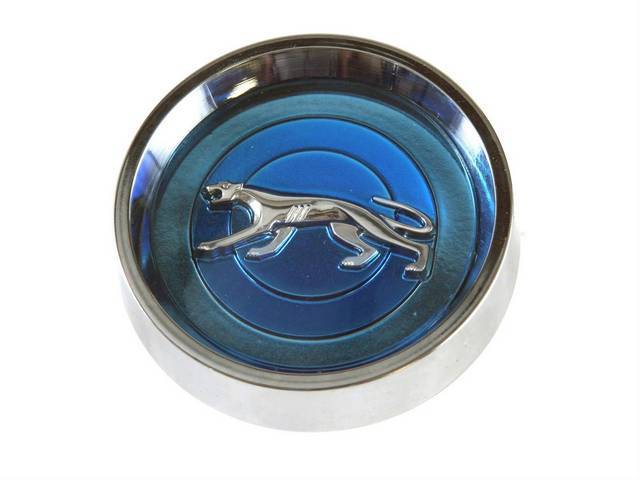Wheel Center Cap Set, Styled Steel Wheel, Cougar, Blue
