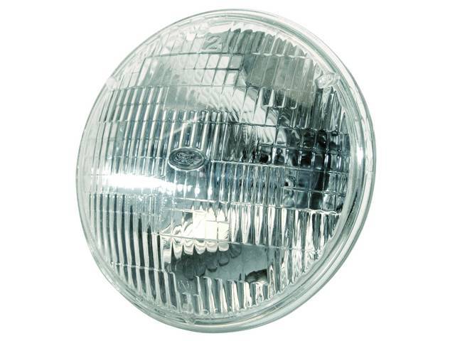 Sealed Beam Headlight Bulb, 7 Round
