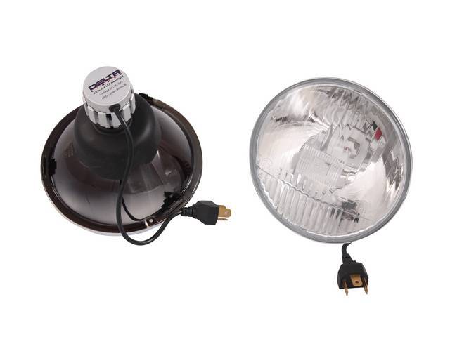 LED Conversion Headlight Bulbs by Delta Tech Lighting, 5 3/4 Inch, High Beam