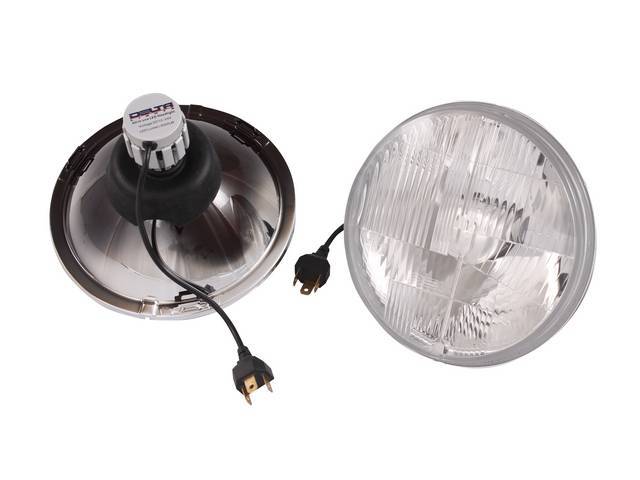HEADLIGHTS, LED CONVERSION, BY DELTA TECH LIGHTING, 7 INCH
