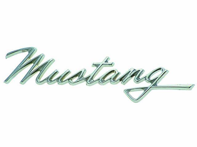 Fender or Trunk Lid Emblem, “Mustang” script