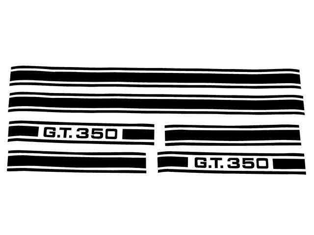 STRIPE KIT, GT-350, BLACK