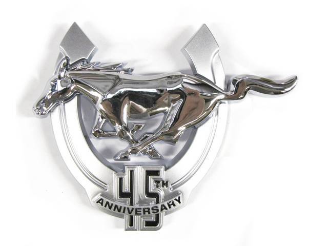 2009 Mustang Genuine Ford 45th Anniversary Chrome Fender Emblems Pair LH & RH