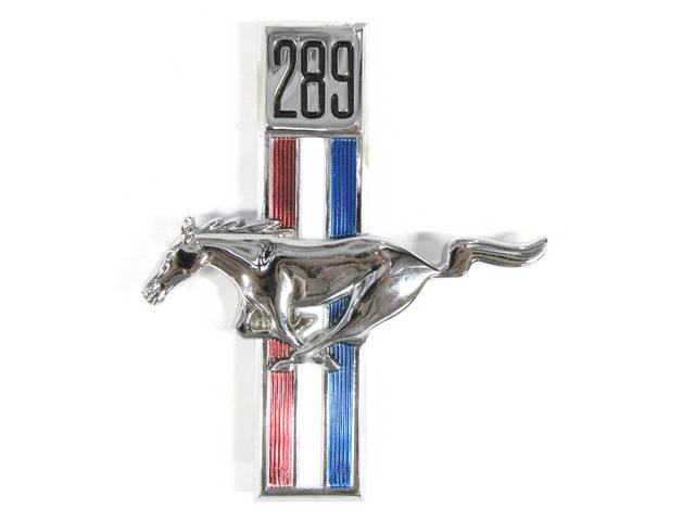Fender Emblem, Tri-Bar Running Horse, 289, LH