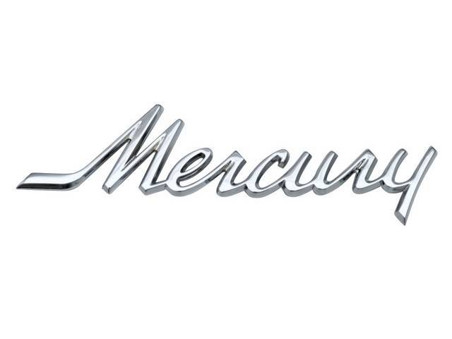 Hood Emblem, “Mercury” Script