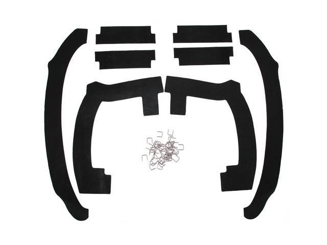 Front Fender Splash Shield Rubber Seal Kit