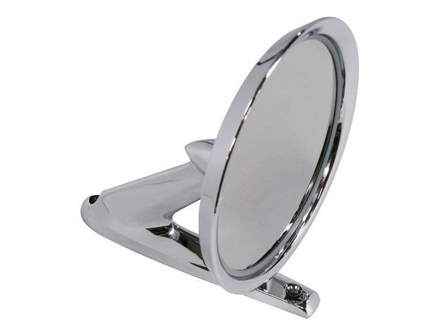 MIRROR, OUTSIDE, MANUAL, ROUND HEAD