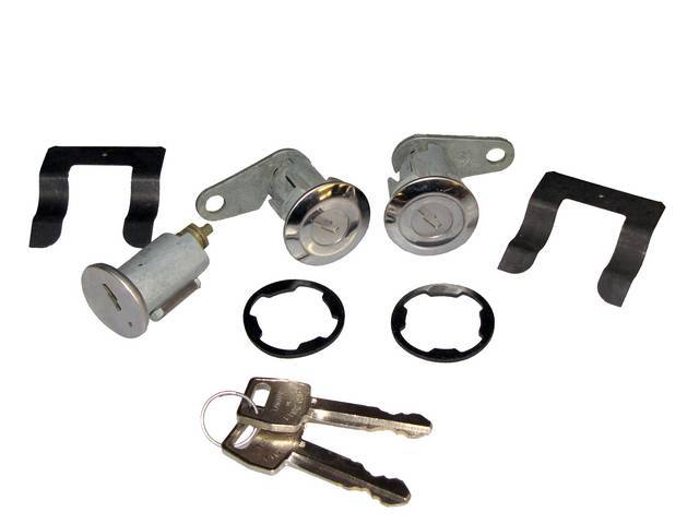 LOCK CYLINDER KIT, DOORS AND IGNITION