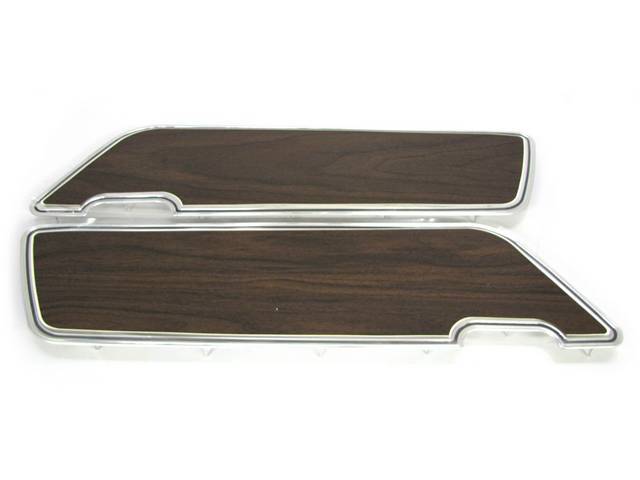 Deluxe Door Trim Panels, Woodgrain Applique