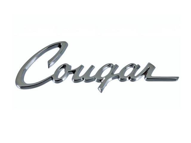 Quarter Panel Emblem, “Cougar” Script