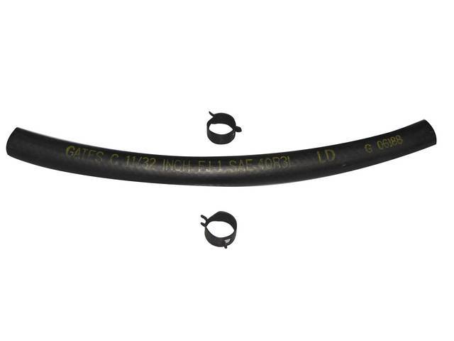 Power Brake Booster Vacuum Hose, concours, dated 6/18/68