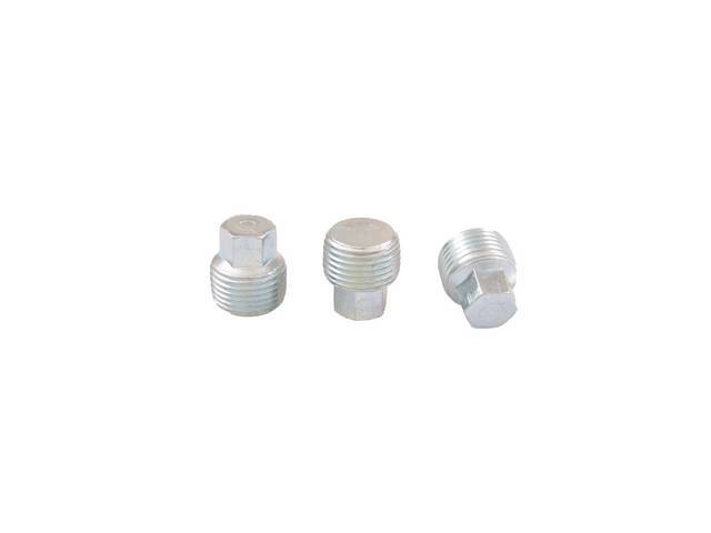 PLUGS, 3/8 INCH PIPE HEX