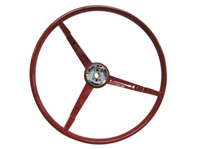 Standard Steering Wheel, 65 bright red