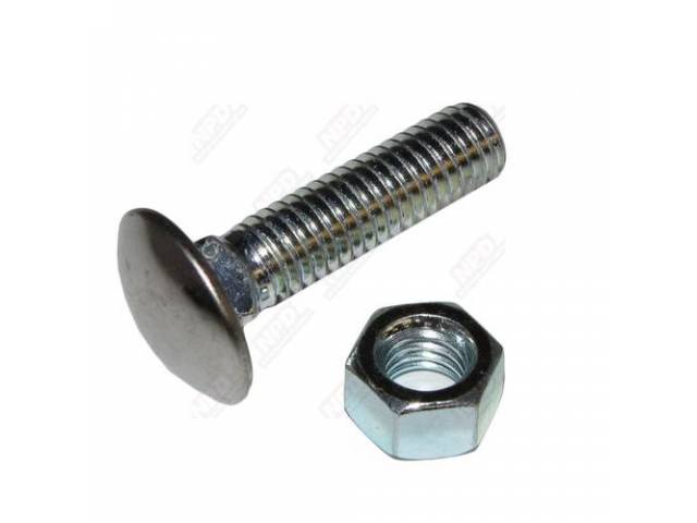 BOLT, BUMPER, STAINLESS, 3/8 INCH-16 X 1-3/8 INCH