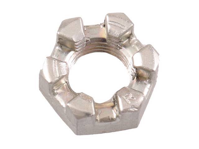 NUT, SLOTTED HEX, 7/16 INCH-20