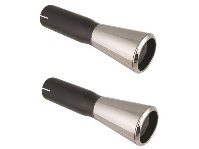 GT Exhaust Outlet Pipe Extensions, aka Trumpets, High Flow Version