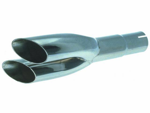 Exhaust Outlet Pipe Extension, Chrome Quad Tips