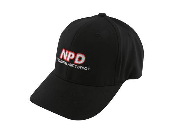Black Small / Medium NPD Embroidered Flexfit Hat