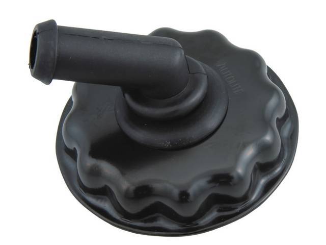 Oil Filler and Breather Cap, Twist On Style, Black