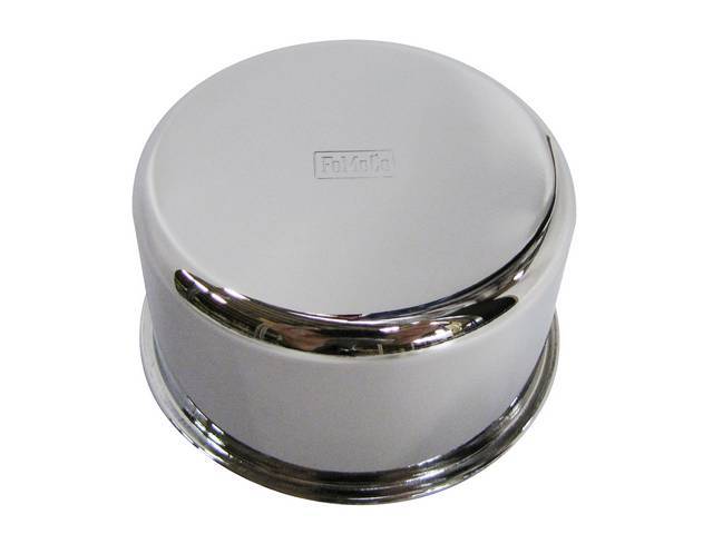 Oil Filler and Breather Cap, Twist On Style, Chrome, FoMoCo