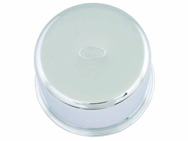 Oil Filler and Breather Cap, Push On Style, Chrome, FoMoCo