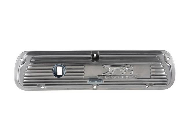 Valve Covers, Finned Aluminum, “Cougar”, Polished Finish