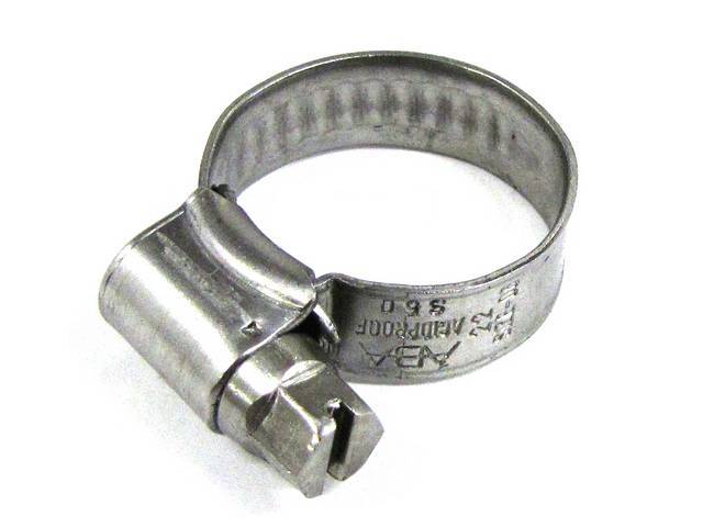 HOSE CLAMP, STAINLESS STEEL, SIZE 3, 5/16 INCH