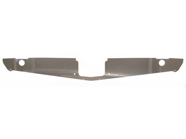 Radiator to Grille Upper Shield, Polished Anodized