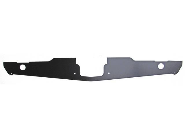 Radiator to Grille Upper Shield, Black Anodized
