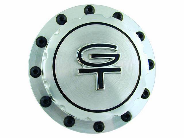 Fuel Cap, Vented, Custom Billet Aluminum, Anodized, With GT Emblem