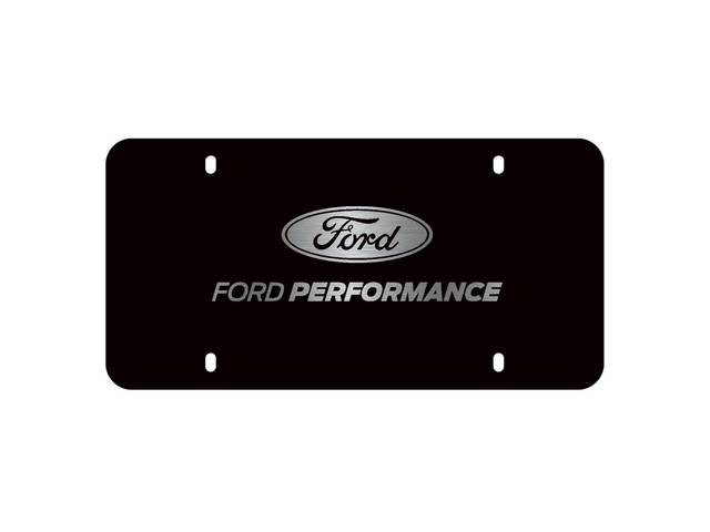 Ford Performance Black Stainless Steel Marque License Plate