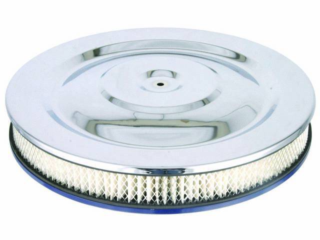 Air Cleaner Assembly, Round, Chrome Lid