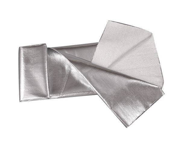 SHEET, Heat Screen, .060 Inch thick, 36 x 40 Inch rolled single sided sheet, aluminized mylar radiant matting withstands 2000 degrees of radiant heat 