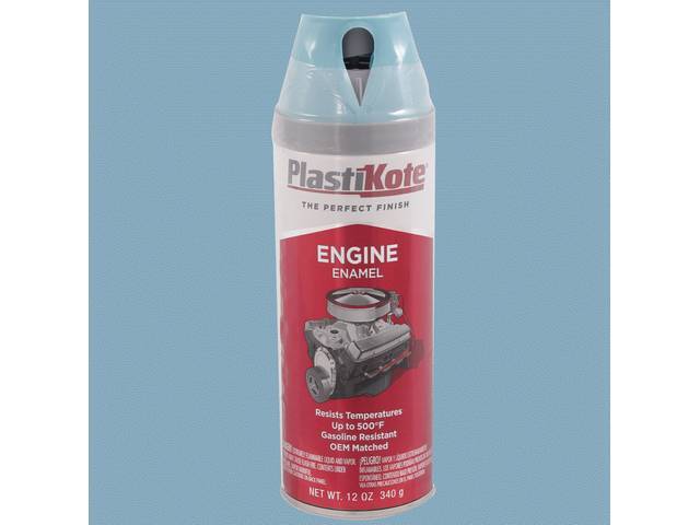 Engine Paint, 1959-1965 Pontiac Blue / Sky Blue, 12 fluid ounce spray can, Plastikote brand