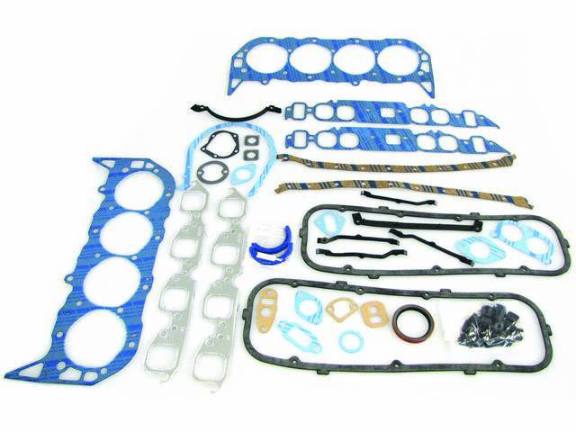 Gasket Kit, Engine, Fel Pro, PermaTorque material, Does Not Incl head bolts, exhaust pipe packing, special hipo option intake gaskets or double valve spring valve stem seals