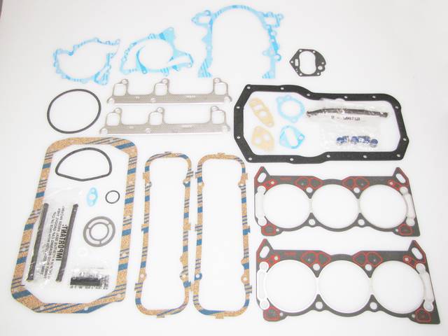 Gasket Kit, Engine, Fel Pro, PermaTorque material, does not incl intake manifold gasket, head bolts or exhaust pipe packing, premium valve stem seals incl